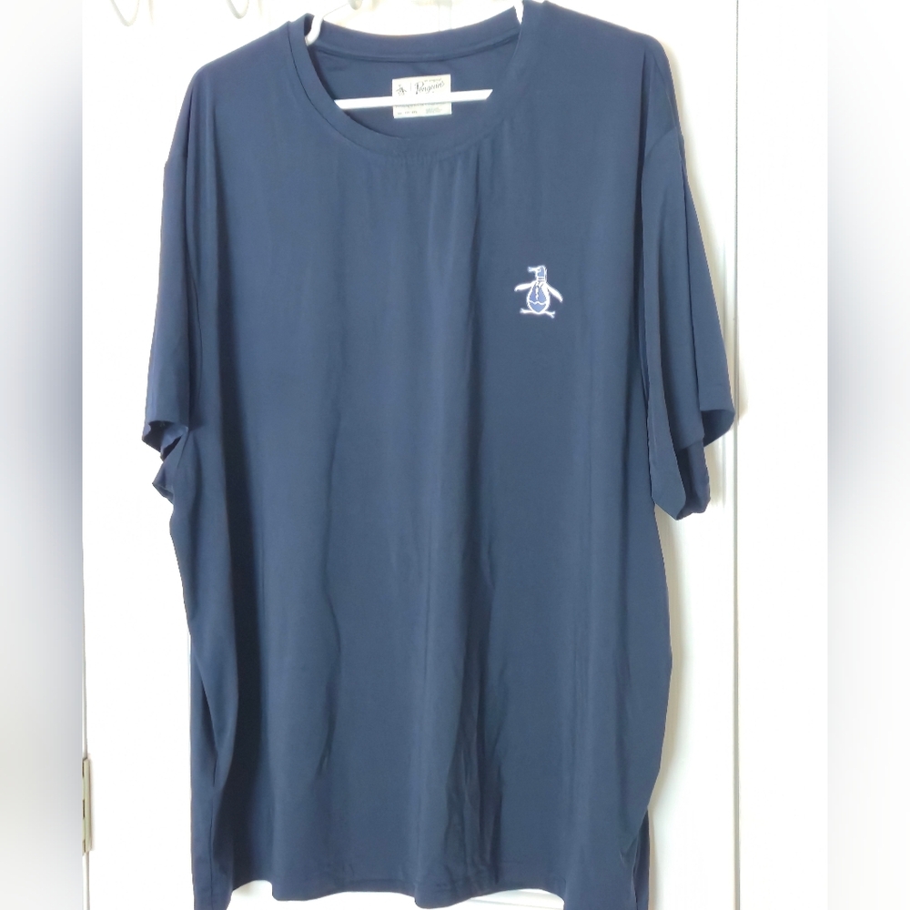 Original Penguin By Munsingwear Men's Navy Crew Neck T-Shirt Size XXL